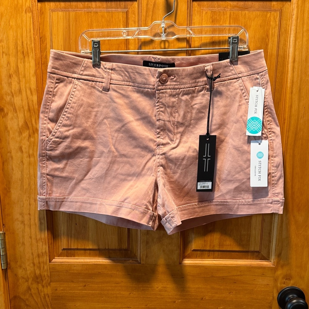 Liverpool Women's Soft Pink Bermudas
